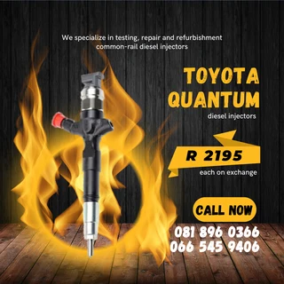Toyota Quantum Diesel Injectors For Sale