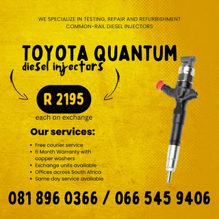 Toyota Quantum Diesel Injectors For Sale On Exchange