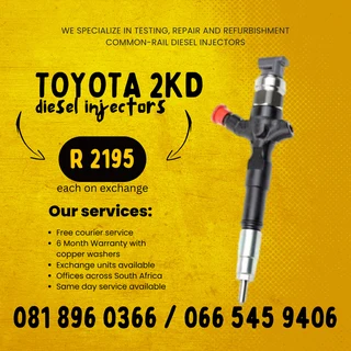 Toyota 2kd Diesle Injectors For Sale On Exchange