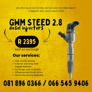 Gwm Steed 2.8 Diesle Injectors For Sale