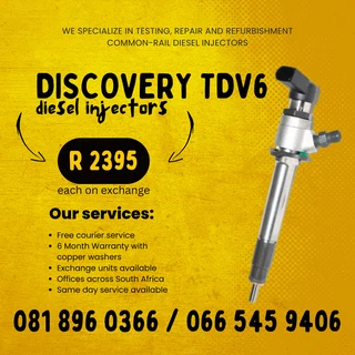 Discovery Tdv6 Diesel Injectors For Sale