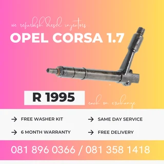Opel Corsa 1.7 Diesel Injectors For Sale With Warranty