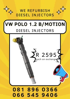 Volkswagen Polo 1.2 Bluemotion Diesle Injectors For Sale On Exchange