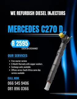 Mercedes Benz C270 Delphi Diesel Injectors For Sale On Exchange