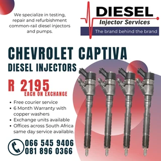 Chevrolet Captiva Bosch Diesel Injector Refurbishment