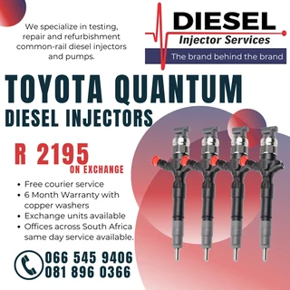 Toyota Quantum Diesel Injectors For Sale On Exchange
