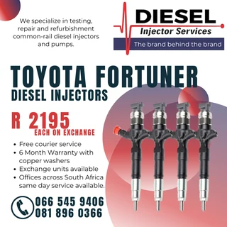 Toyota Fortuner Diesel Injectors For Sale On Exchange