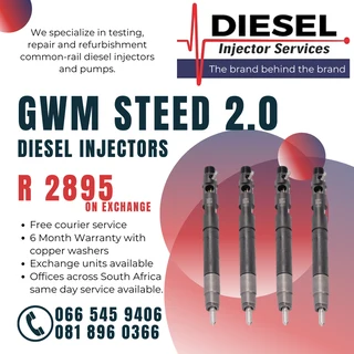 Gwm Steed 2.0 Diesel Injectors For Sale On Exchange