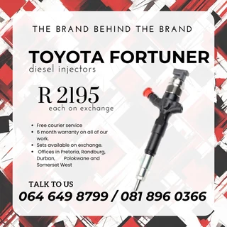Toyota Fortuner Diesel Injectors For Sale On Exchange