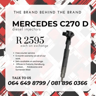 Mercedes Benz C270 Delphi Diesel Injectors For Sale On Exchange