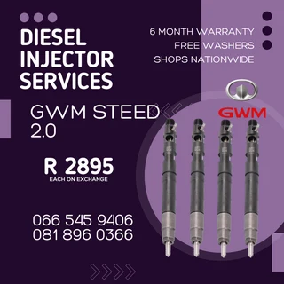 Gwm Steed 2.0 Diesel Injectors For Sale On Exchange