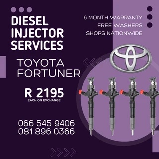 Toyota Fortuner Diesel Injectors For Sale On Exchange
