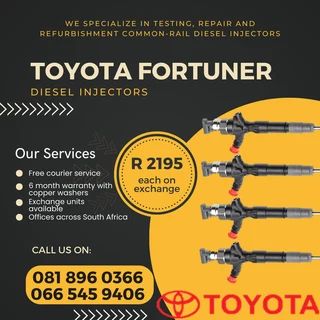 Toyota Fortuner Diesel Injectors For Sale On Exchange