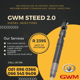 Gwm Steed 2.0 Diesel Injectors For Sale On Exchange