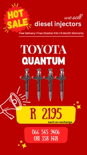 Toyota Quantum Diesel Injectors For Sale On Exchange