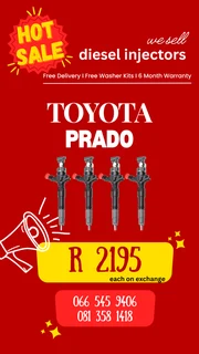Toyota Prado Diesel Injectors For Sale On Exchange
