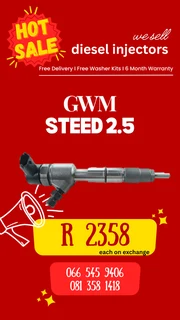Gwm 2.5 Steed Diesel Injectors For Sale On Exchange