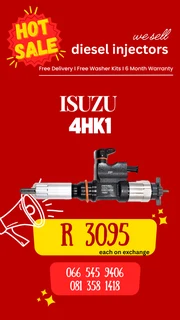 Isuzu 4hk1 Diesle Injectors For Sale On Exchange