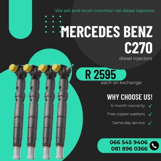 Mercedes Benz C270 Delphi Diesel Injectors For Sale On Exchange