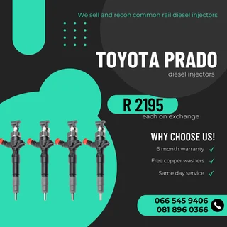Toyota Prado Diesel Injectors For Sale On Exchange