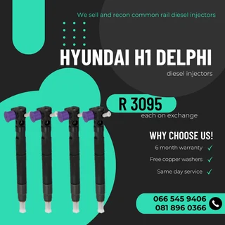 Hyundai H1 Delphi Diesel Injectors For Sale On Exchange