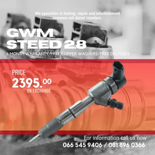 Gwm Steed 2.8 Diesel Injectors For Sale On Exchange