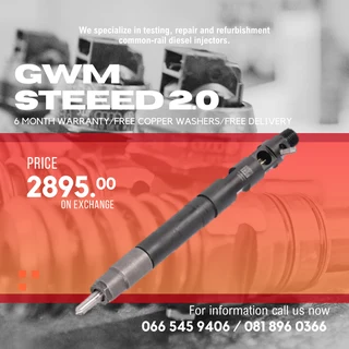 Gwm Steed 2.0 Diesel Injectors For Sale On Exchange With Warranty