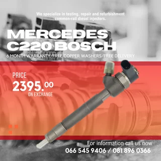 Mercedes Benz C220 Bosch Diesel Injectors For Sale On Exchange With Warranty