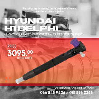 Hyundai H1 Delphi Diesel Injectors For Sale On Exchange With Warranty