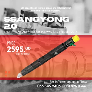 Ssangyong Diesel Injectors For Sale On Exchange With Warranty