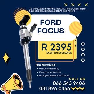 Ford Focus Diesel Injectors With Warranty