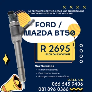 Ford Mazda Bt50 Diesel Injectors Brand New With Warranty