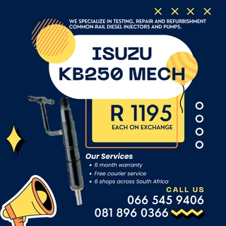 Isuzu Kb250 Mechanical Diesel Injectors With Warranty