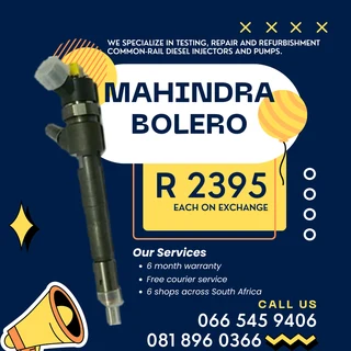 Mahindra Bolero Diesel Injectors With Warranty