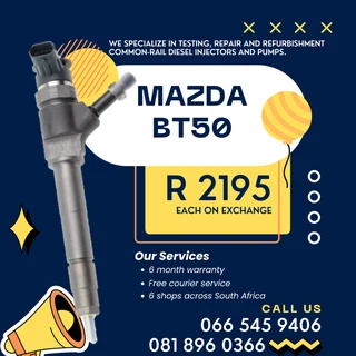 Mazda Bt50 Diesel Injectors With Warranty