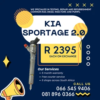 Kia Sportage 2.0 Diesel Injectors With Warranty