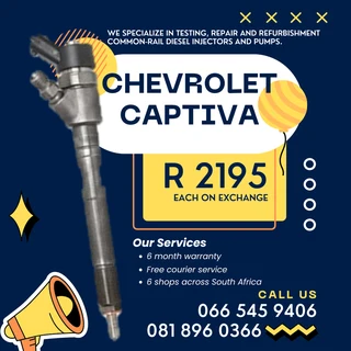 Chevrolet Captiva Diesel Injectors With Warranty