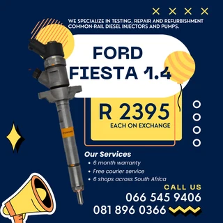 Ford Fiesta 1.4 Diesel Injector With Warranty