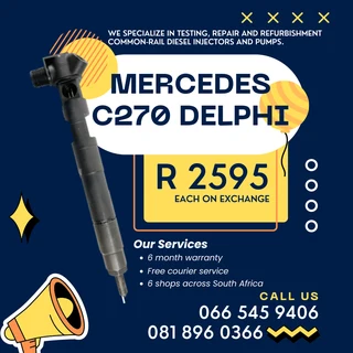 Mercedes Benz C270 Delphi Diesel Injectors With Warranty