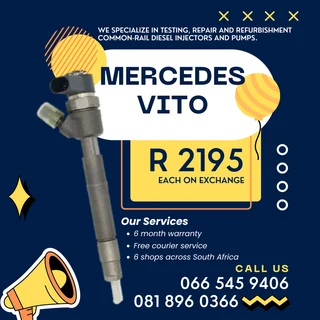 Mercedes Benz Vito Diesel Injectors With Warranty