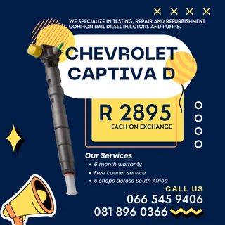 Chevrolet Captiva Delphi Diesel Injectors With Warranty