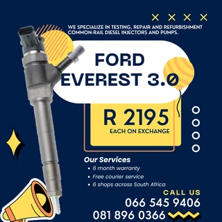 Ford Everest Diesel Injectors With Warranty