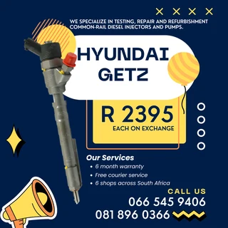 Hyundai Getz Diesel Injectors With Warranty