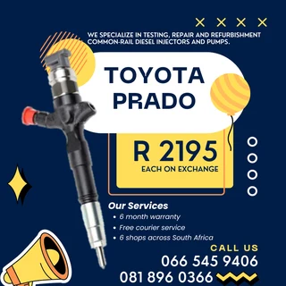 Toyota Prado Diesel Injectors With Warranty