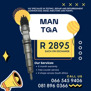 Man Tga Diesel Injectors With Warranty