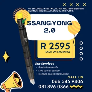 Ssangyong Diesel Injectors With Warranty