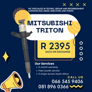 Mitsubishi Triton Diesel Injectors With Warranty