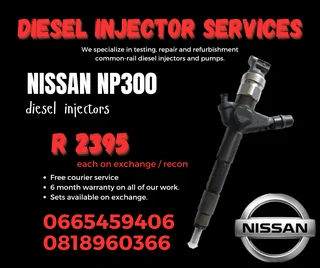 Nissan Np300 Diesel Injectors With Warranty