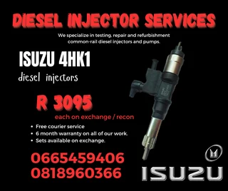 Isuzu 4hk1 Diesel Injectors With Warranty