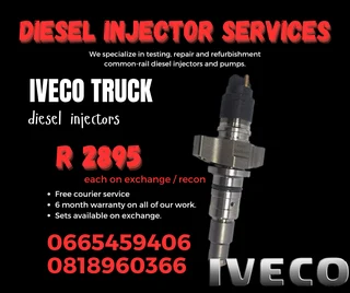 Iveco Truck Diesel Injectors With Warranty